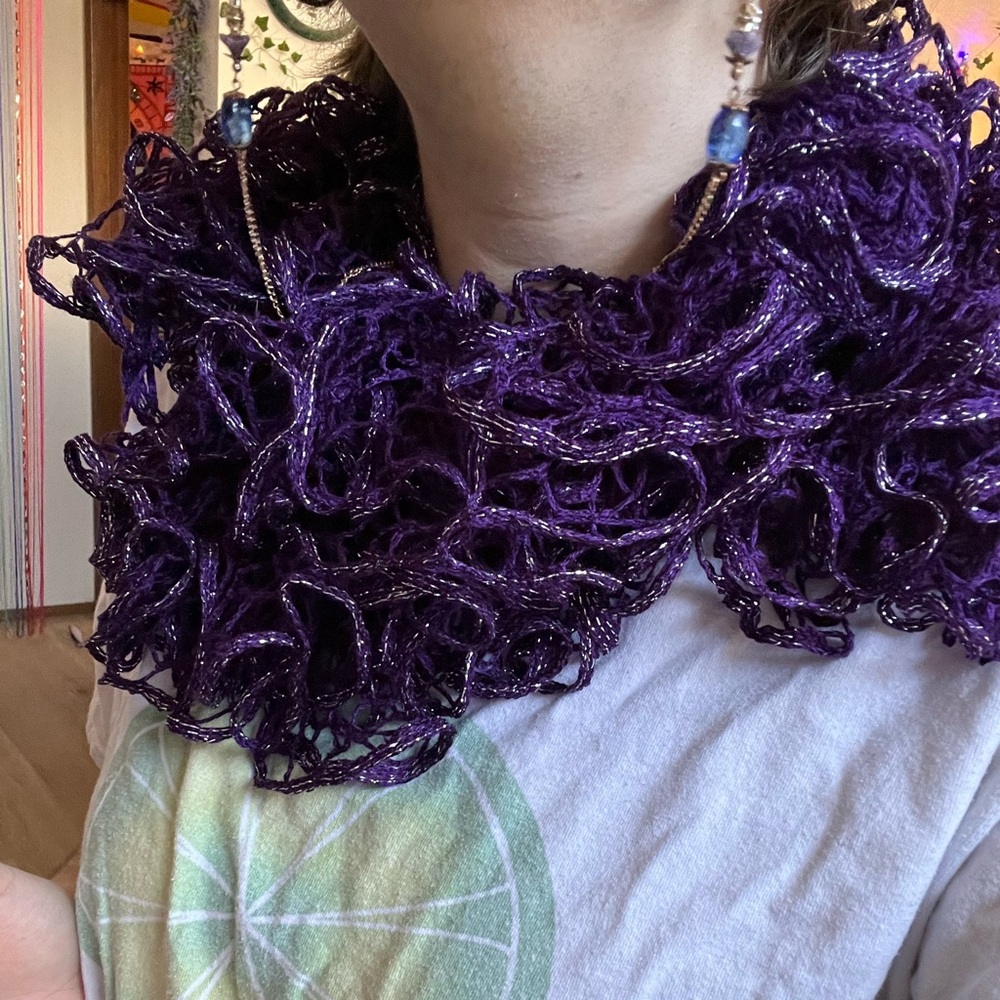 Ruffle wrap scarf